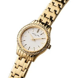 Gold Stainless Steel Dress Watch