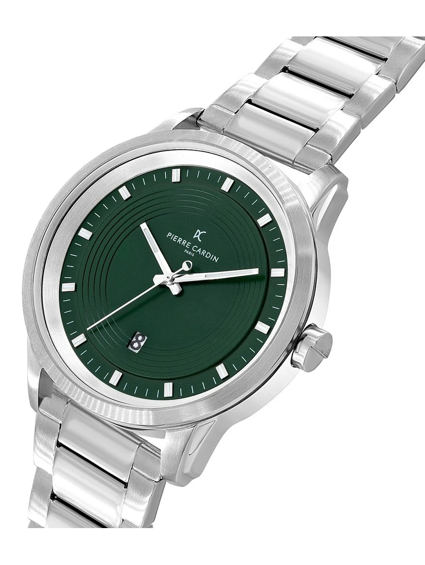 Gray Stainless Steel Dress Watch