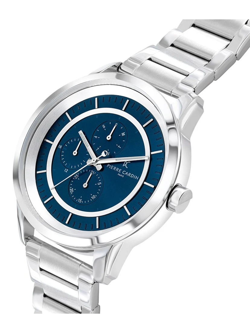 Gray Stainless Steel Dress Watch