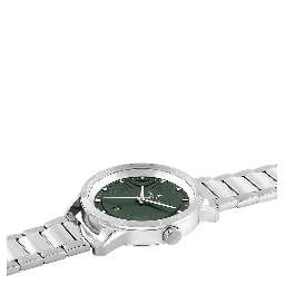 Gray Stainless Steel Dress Watch