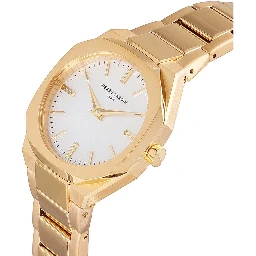 Gold Stainless Steel Dress Watch