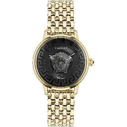 Gold Stainless Steel Dress Watch