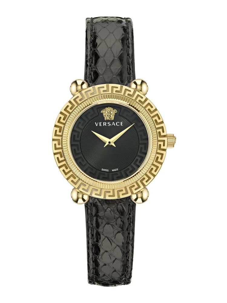 Black Fur Dress Watch