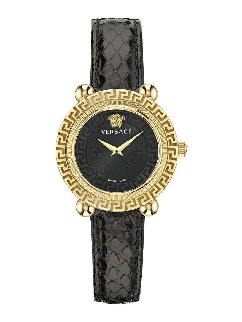 Black Fur Dress Watch