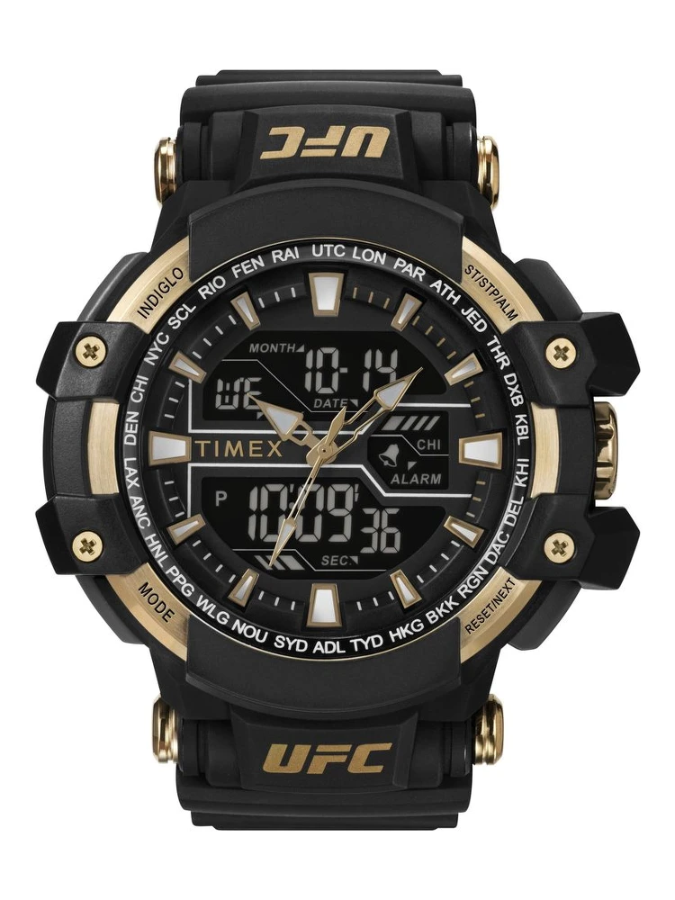 Black Rubber Sport Watch