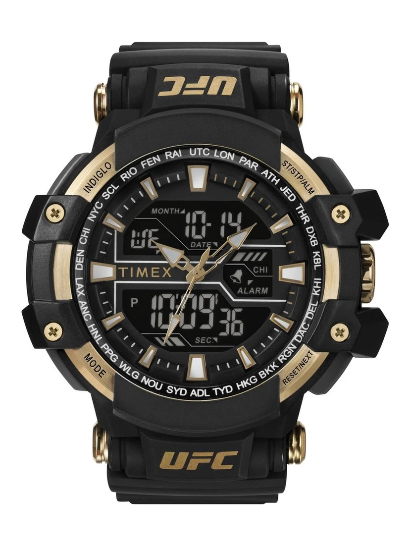 Black Rubber Sport Watch