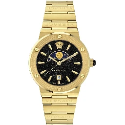 Gold Stainless Steel Dress Watch