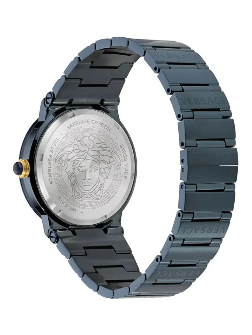Blue Stainless Steel Dress Watch