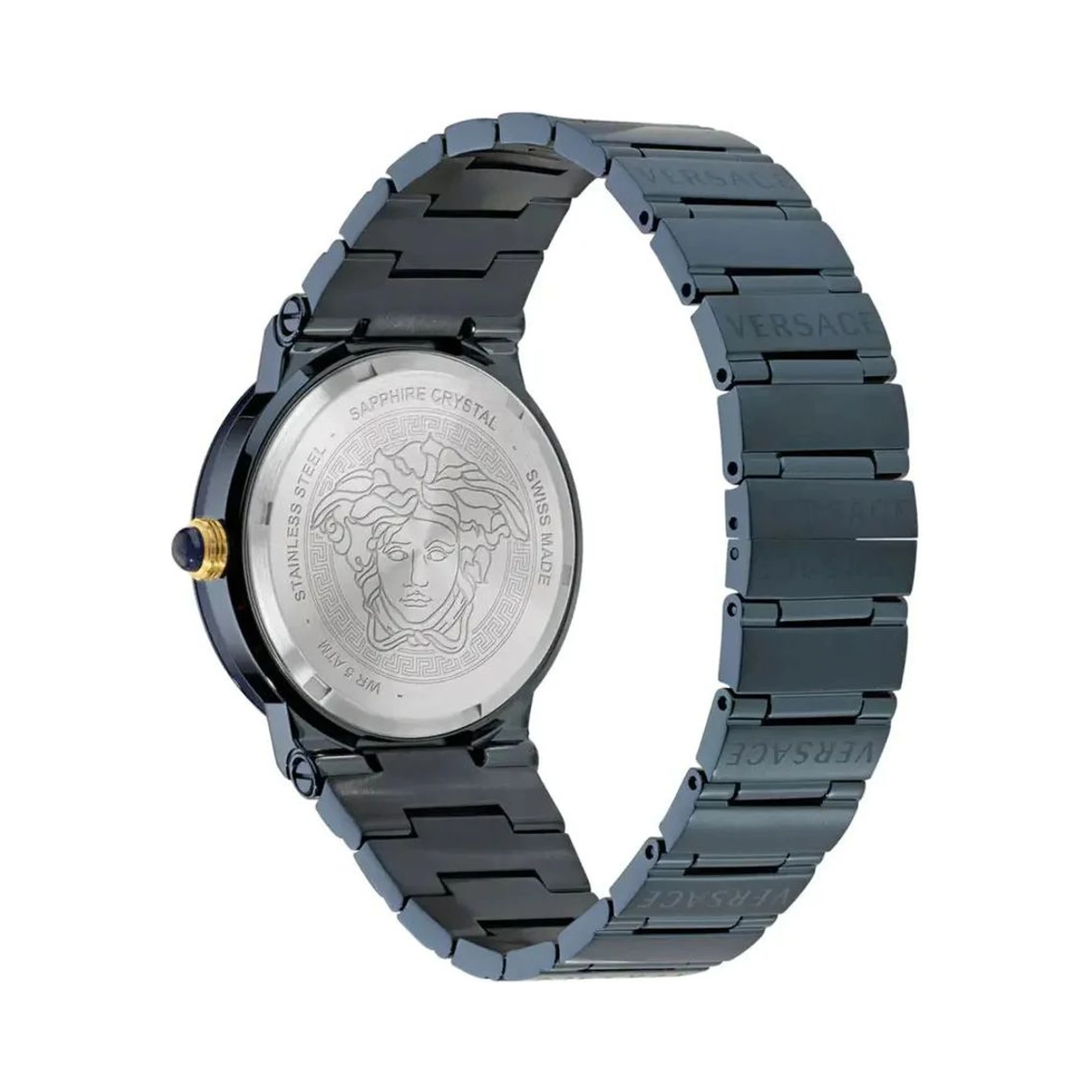 Blue Stainless Steel Dress Watch