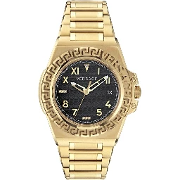 Gold Stainless Steel Dress Watch