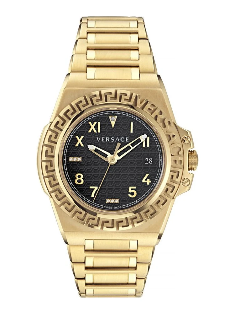 Gold Stainless Steel Dress Watch