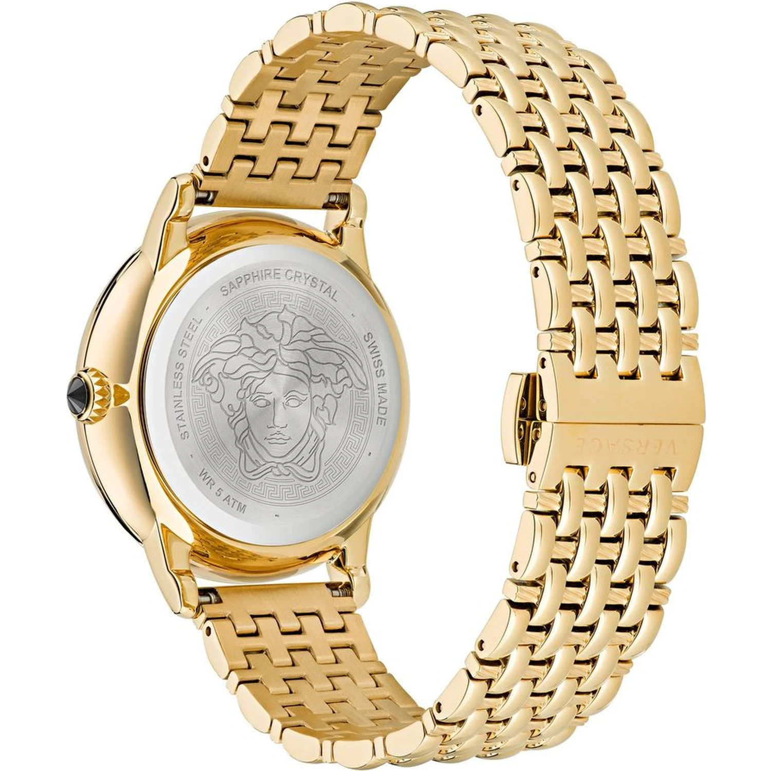 Gold Stainless Steel Dress Watch