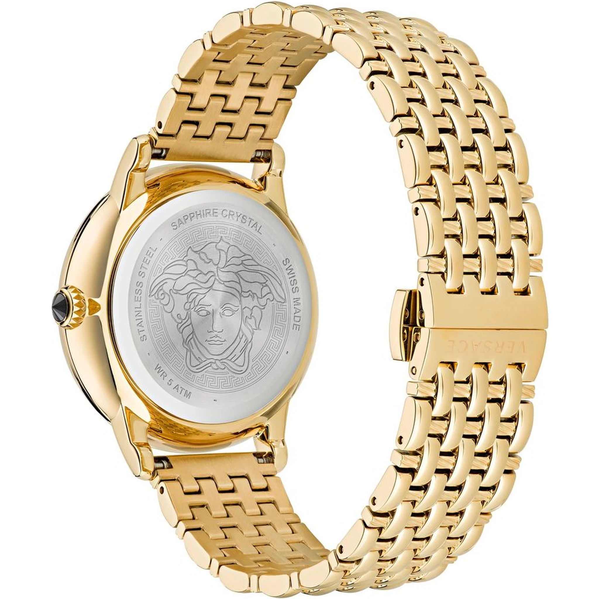 Gold Stainless Steel Dress Watch
