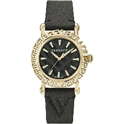 Black Fur Dress Watch