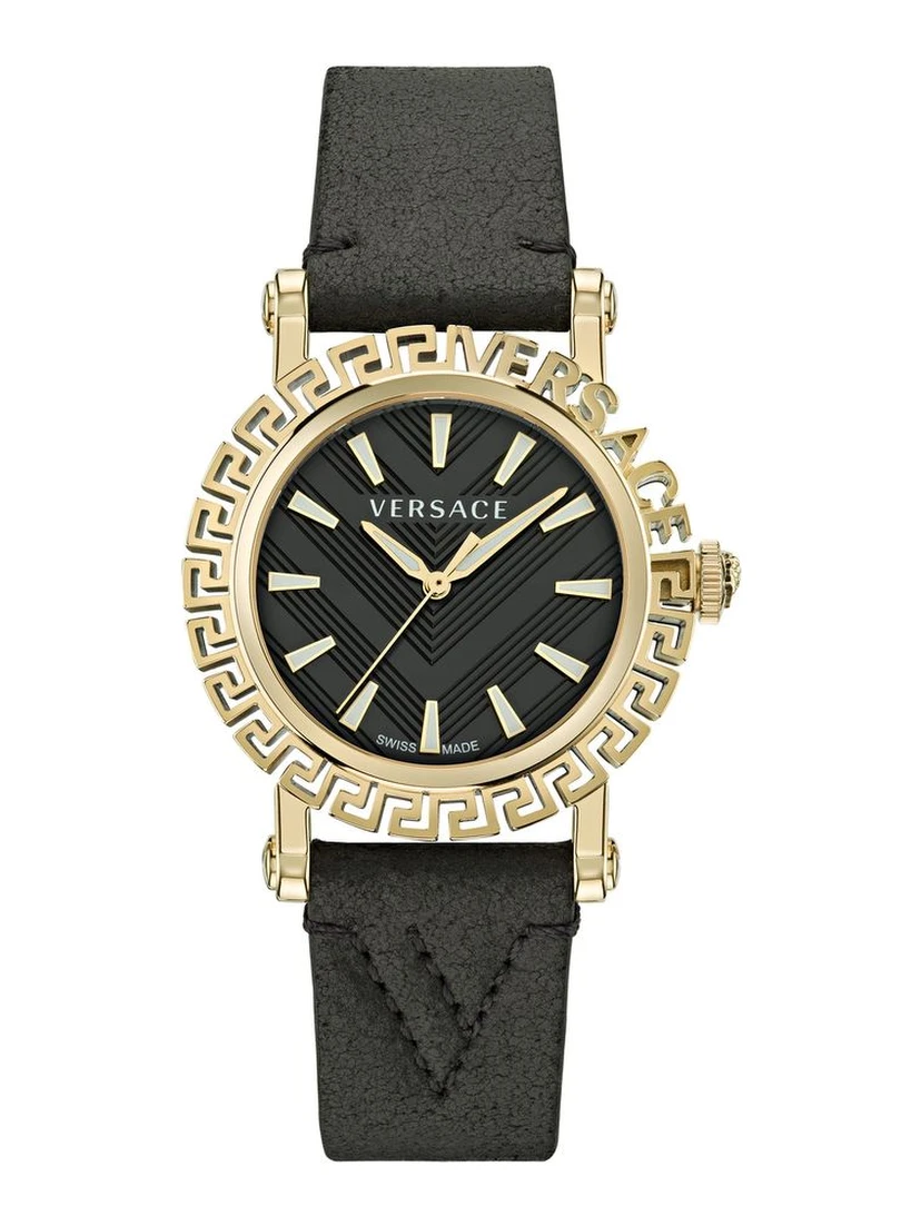 Black Fur Dress Watch