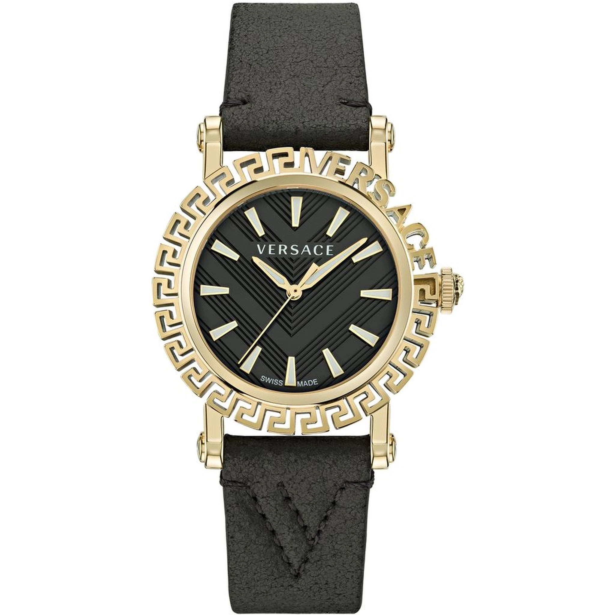Black Fur Dress Watch