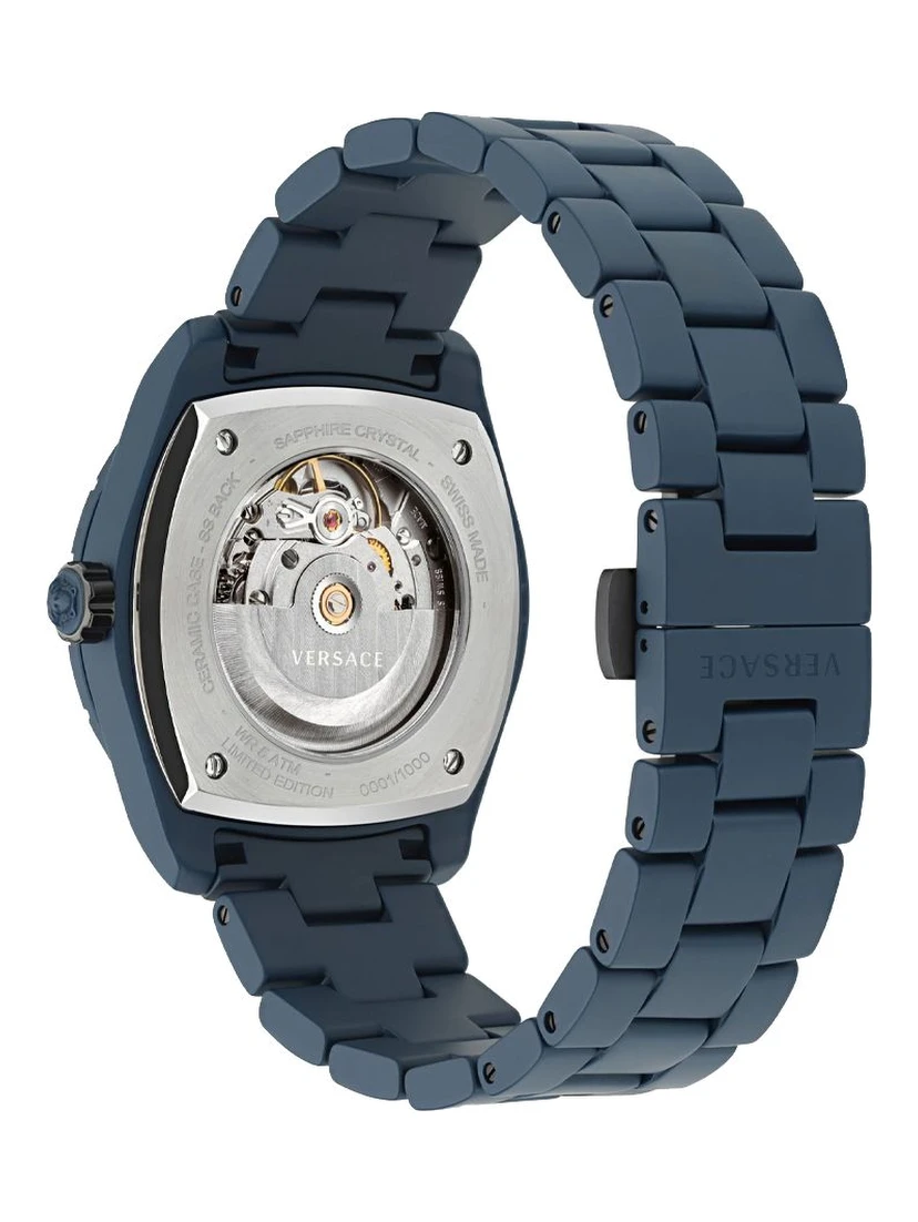 Blue Ceramic Dress Watch