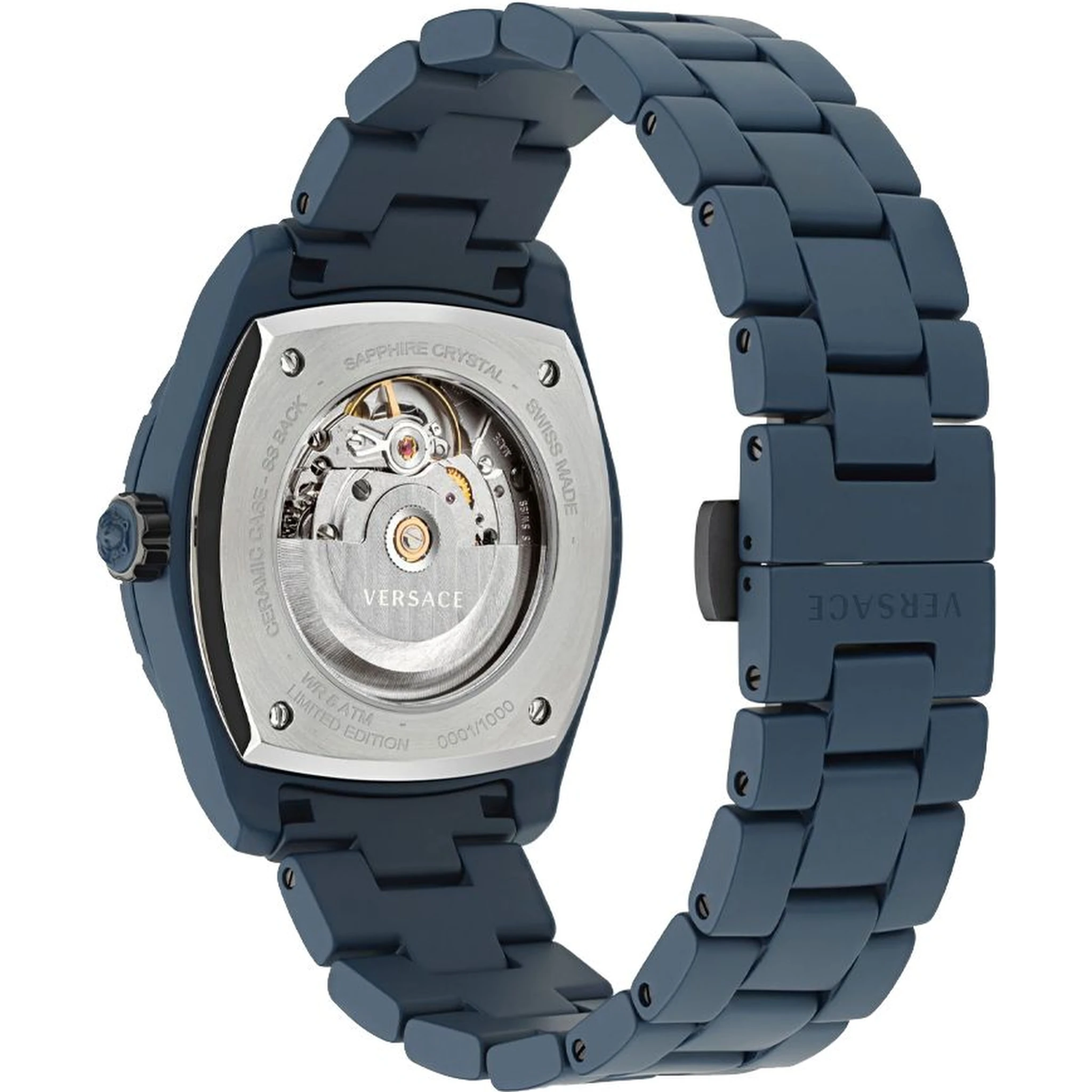 Blue Ceramic Dress Watch