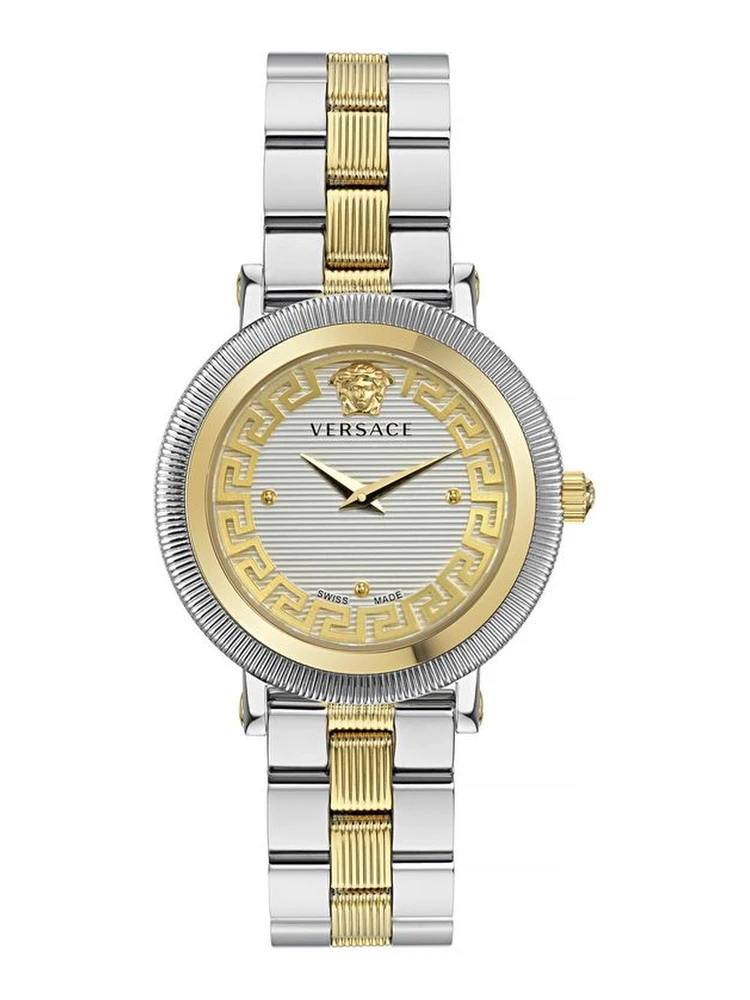 Gray Stainless Steel Dress Watch