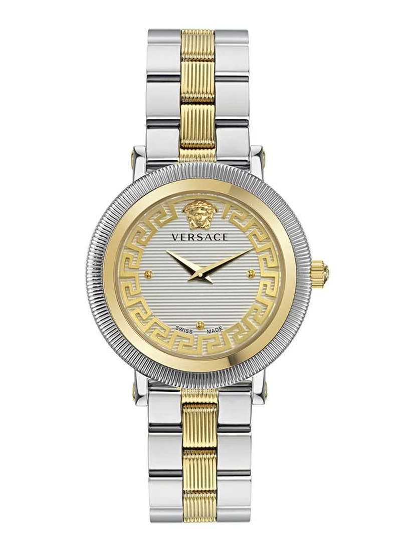 Gray Stainless Steel Dress Watch