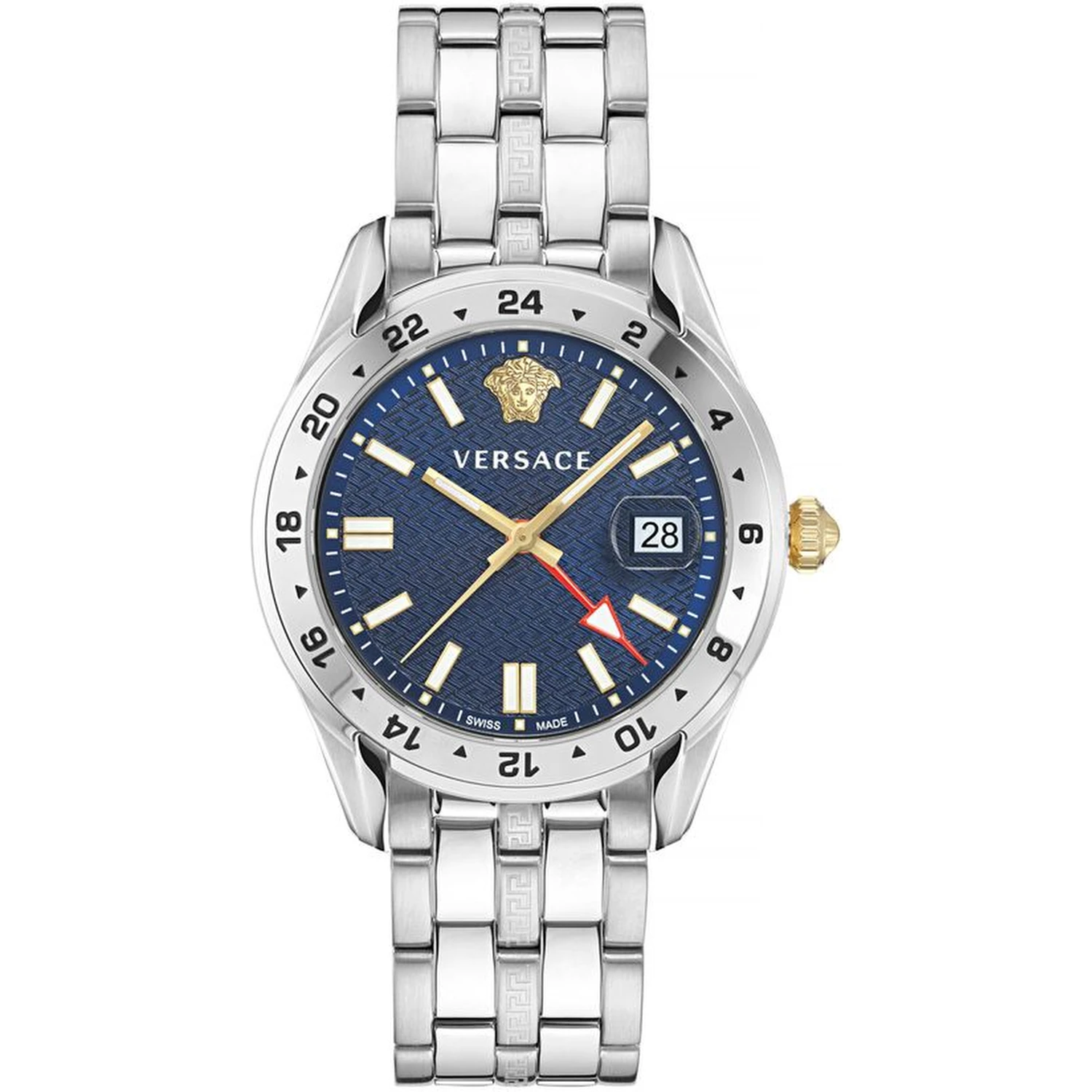 Gray Stainless Steel Dress Watch