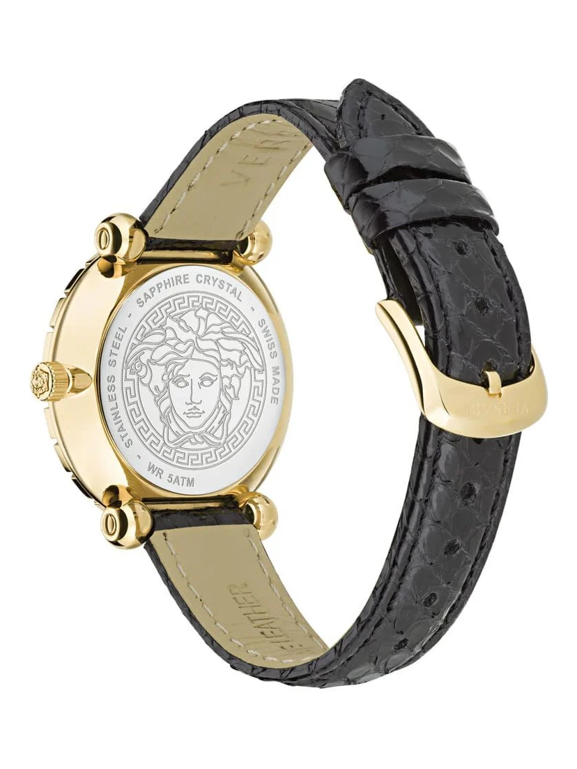 Black Fur Dress Watch