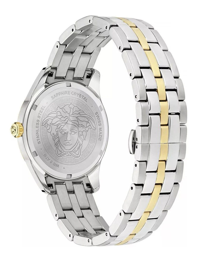 Gray Stainless Steel Dress Watch
