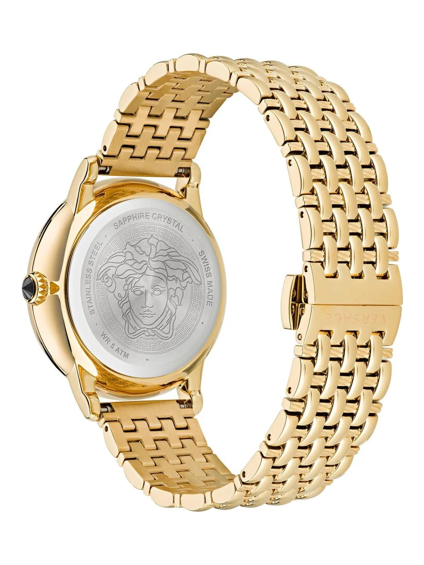 Gold Stainless Steel Dress Watch