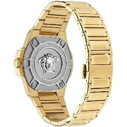 Gold Stainless Steel Dress Watch