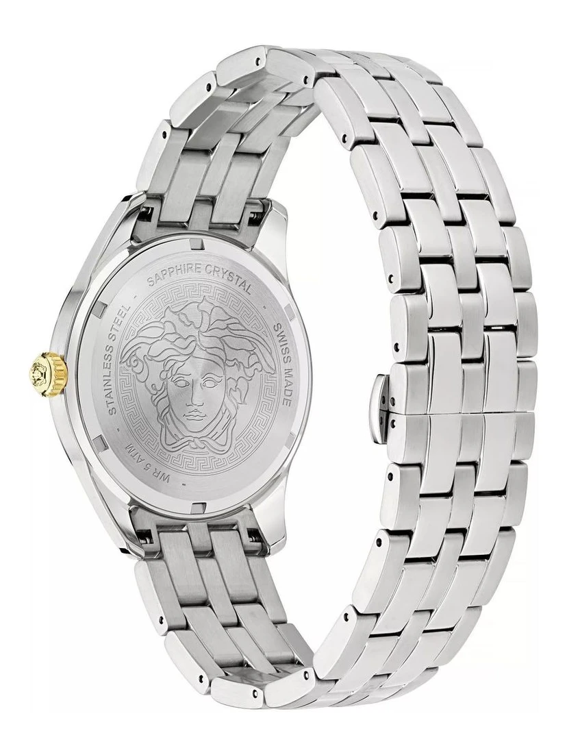 Gray Stainless Steel Dress Watch