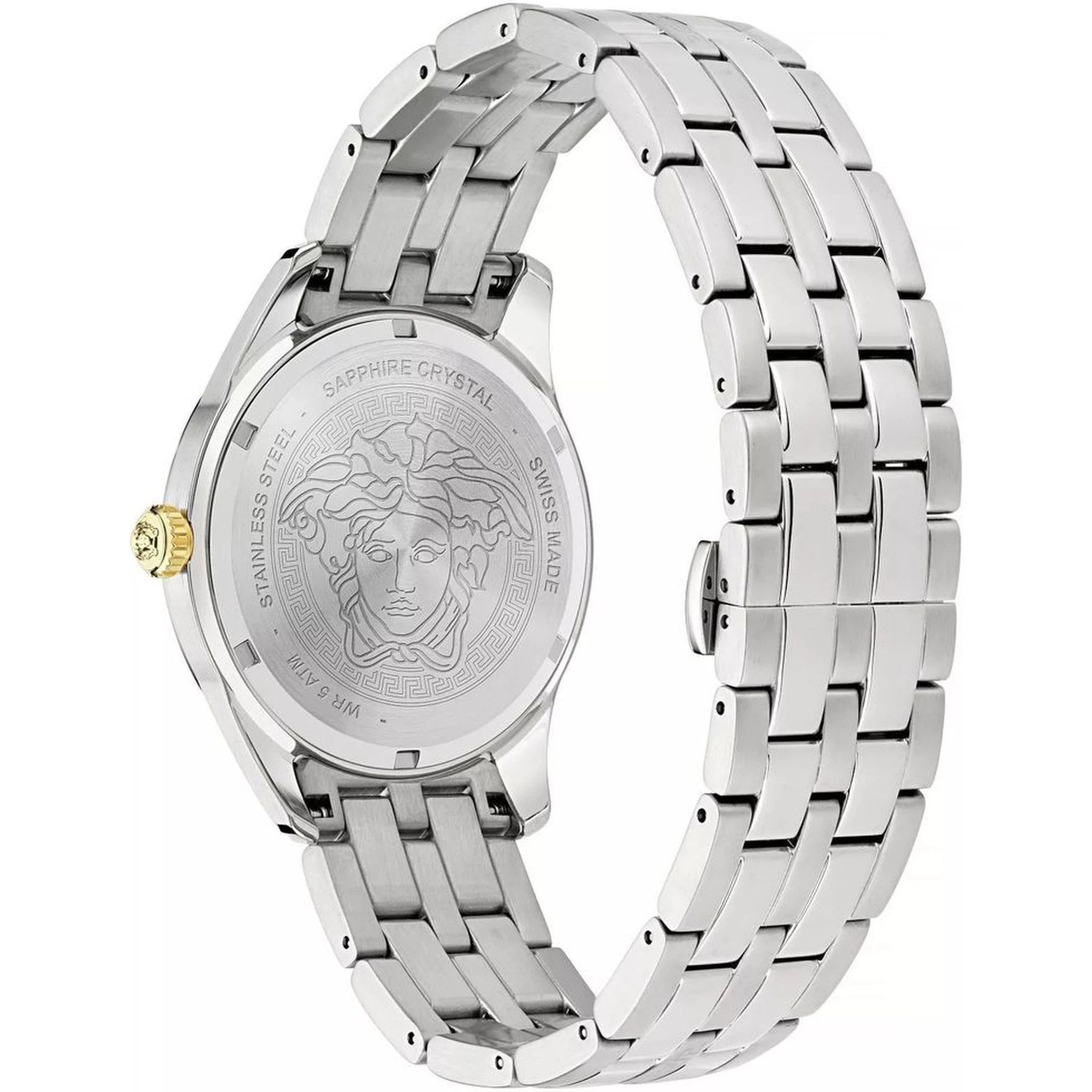 Gray Stainless Steel Dress Watch