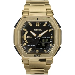 Gold Stainless Steel Sport Watch