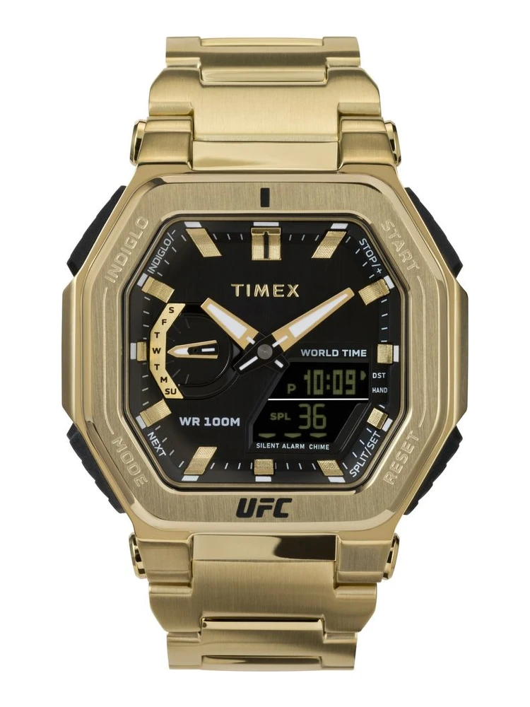 Gold Stainless Steel Sport Watch