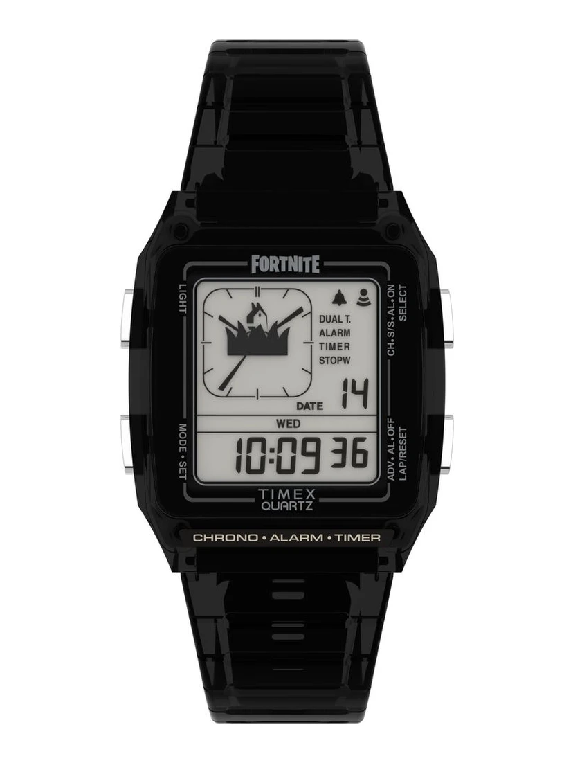 Black Rubber Digital Watch