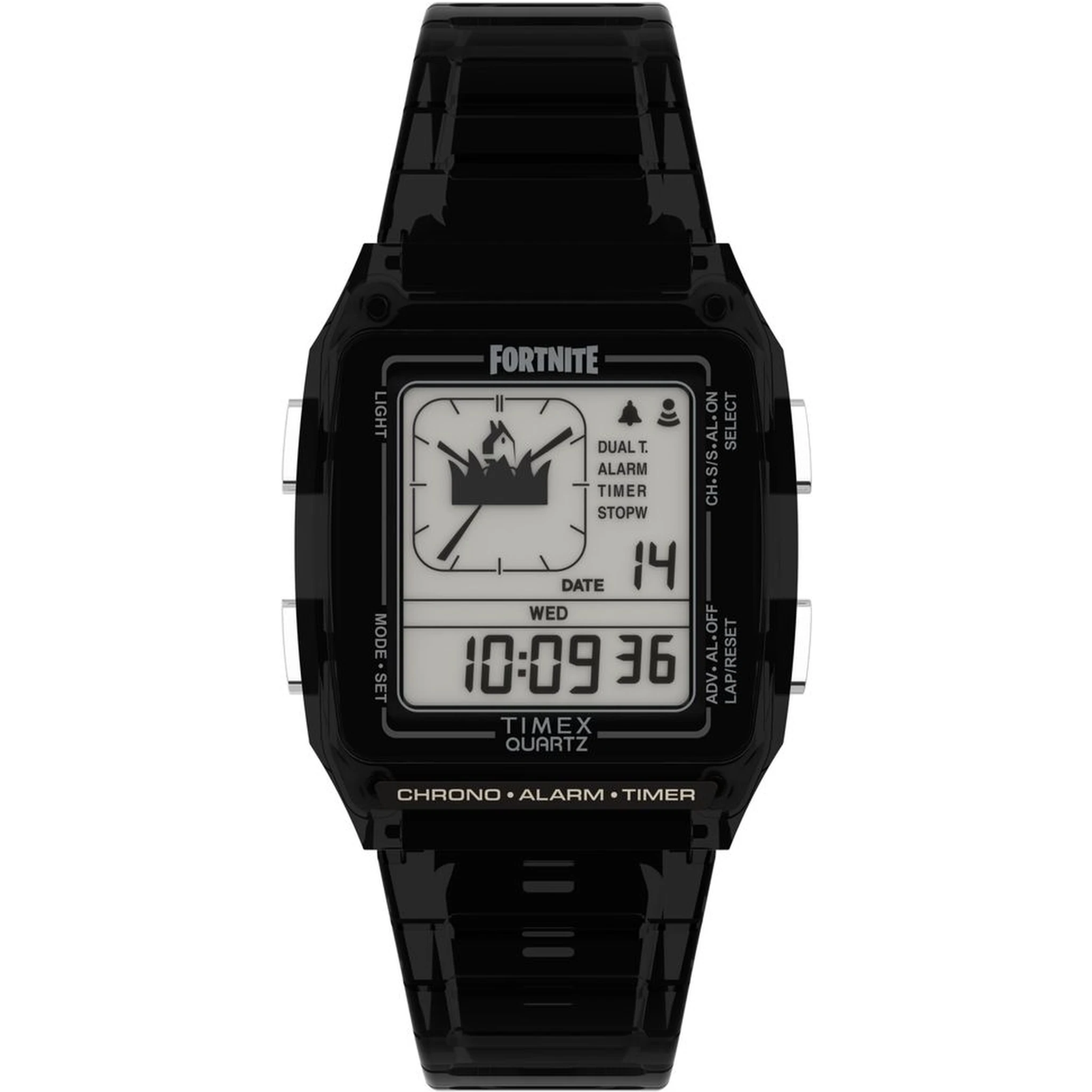 Black Rubber Digital Watch