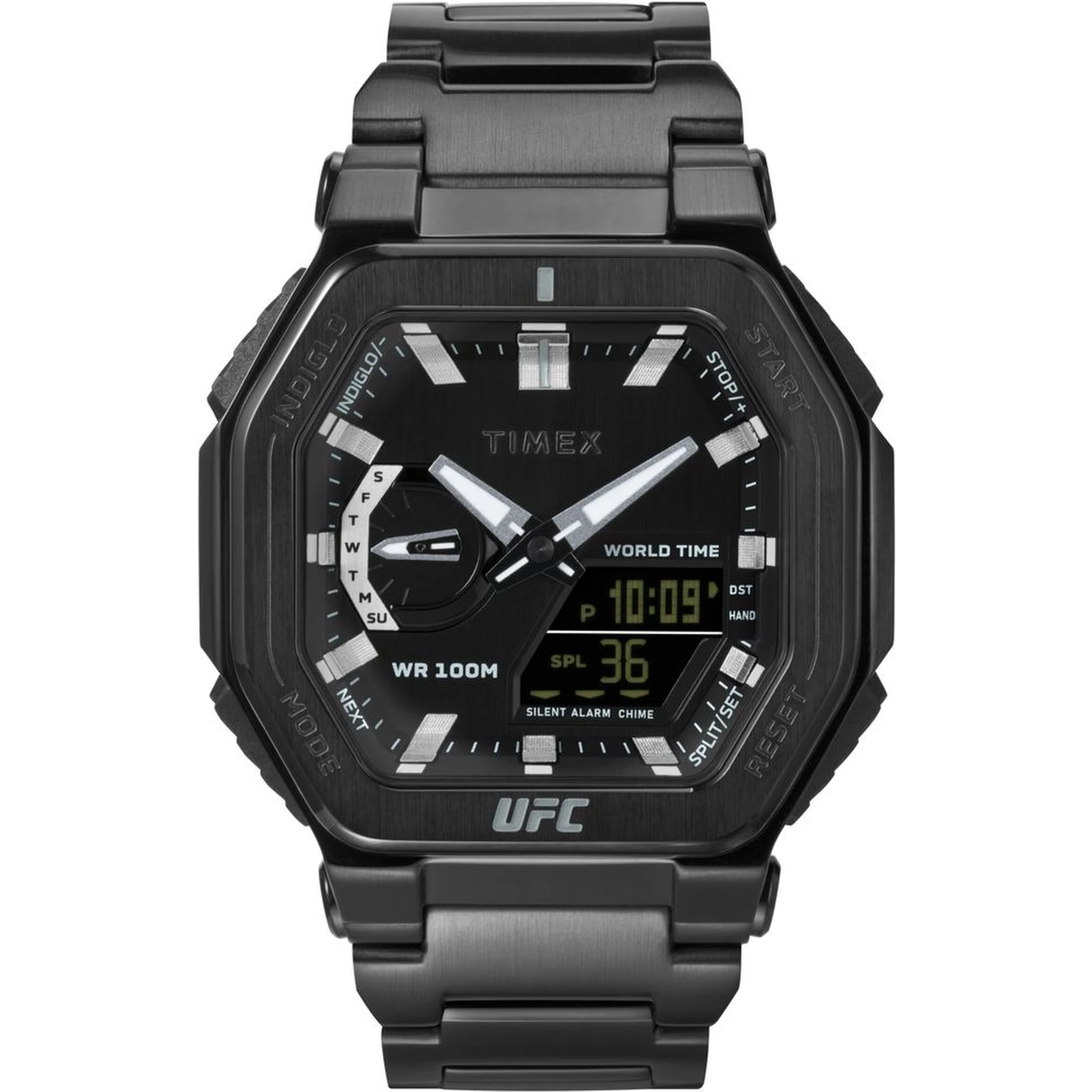 Black Stainless Steel Sport Watch