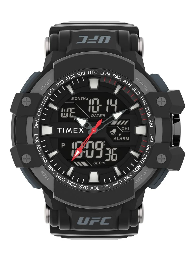 Black Rubber Digital Watch