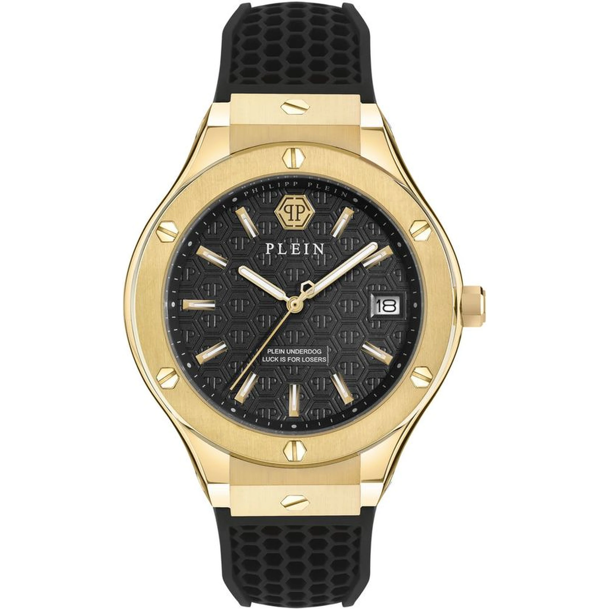 Black Synthetic Dress Watch