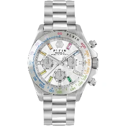 ساعة يد رسمية من الفولاذ المقاوم للصدأ الرمادي