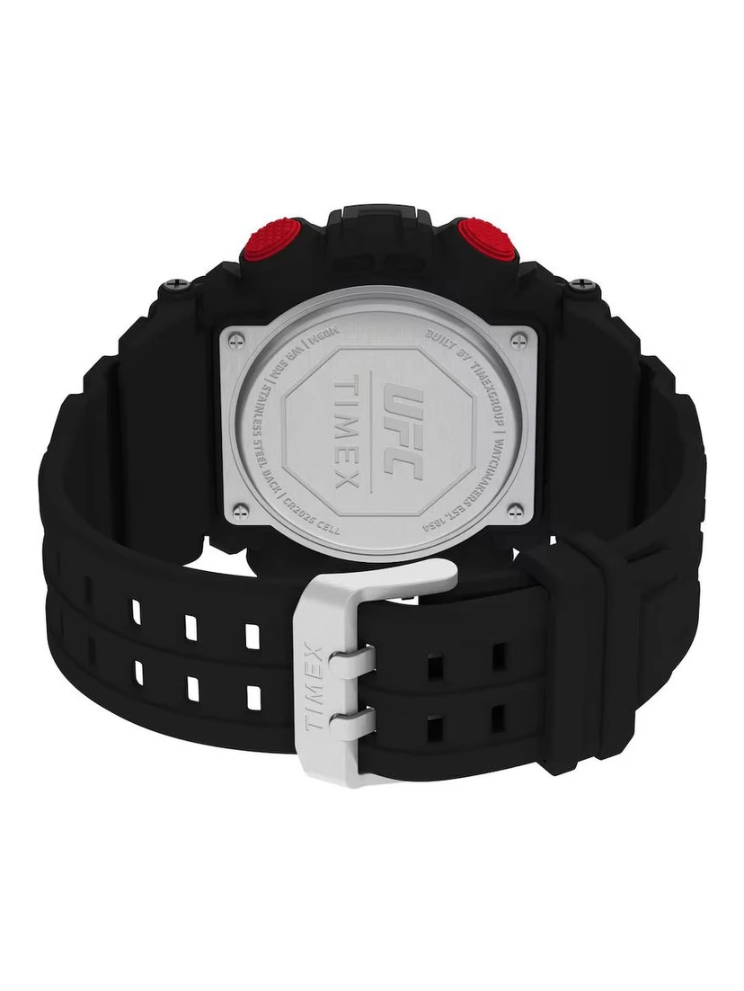 Black Rubber Sport Watch