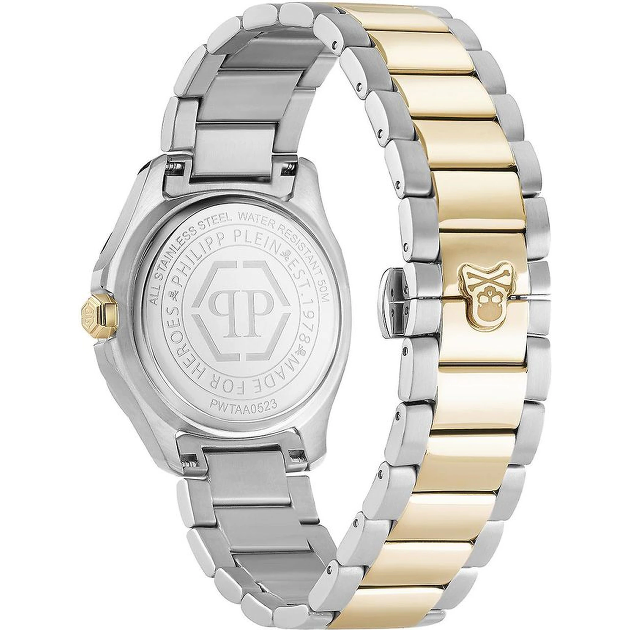 ساعة يد رسمية من الفولاذ المقاوم للصدأ الذهبي