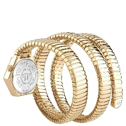 Gold Stainless Steel Dress Watch