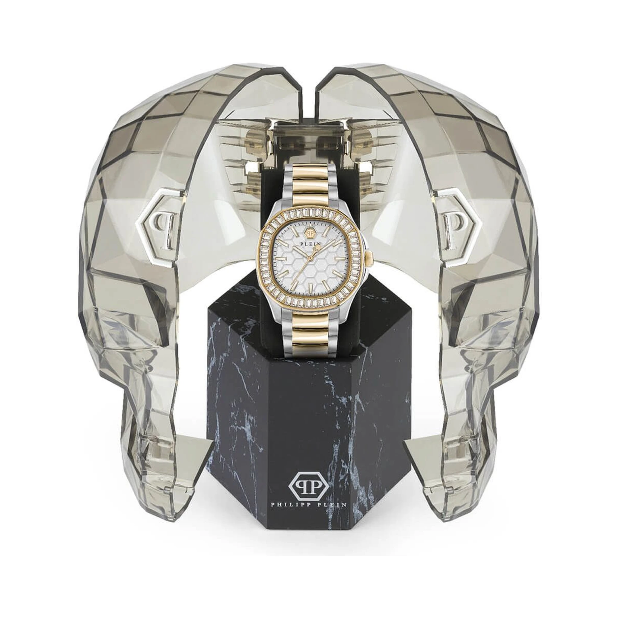 ساعة يد رسمية من الفولاذ المقاوم للصدأ الذهبي