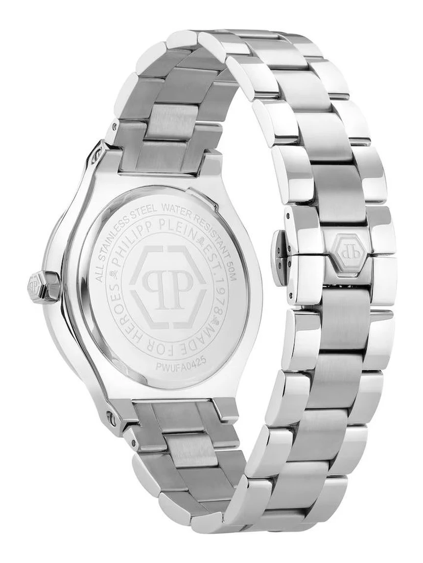Gray Stainless Steel Dress Watch