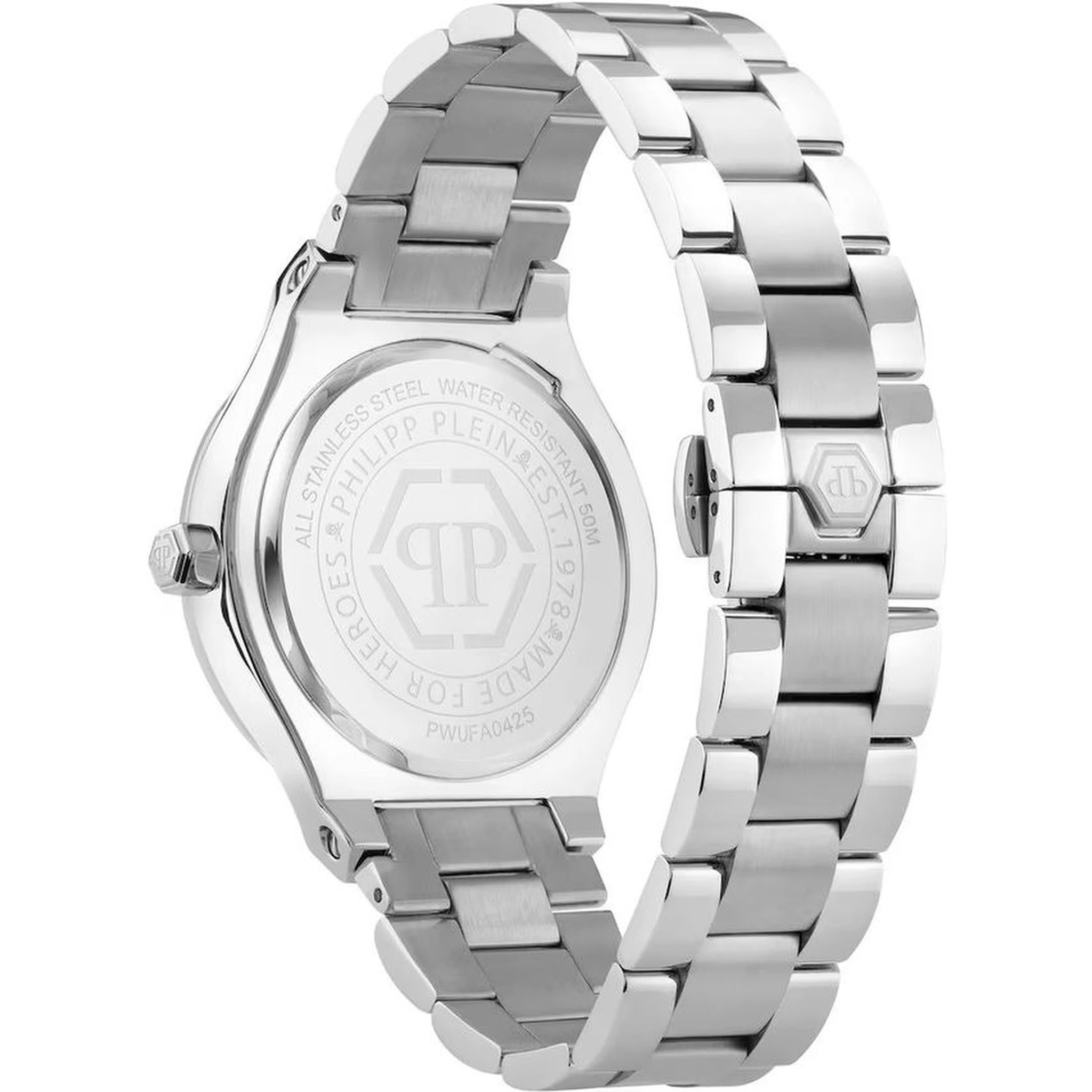 Gray Stainless Steel Dress Watch