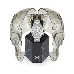 ساعة يد رسمية من الفولاذ المقاوم للصدأ الرمادي