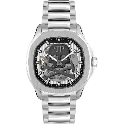 Gray Stainless Steel Dress Watch