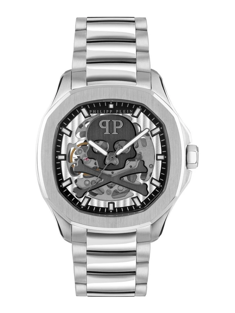 Gray Stainless Steel Dress Watch