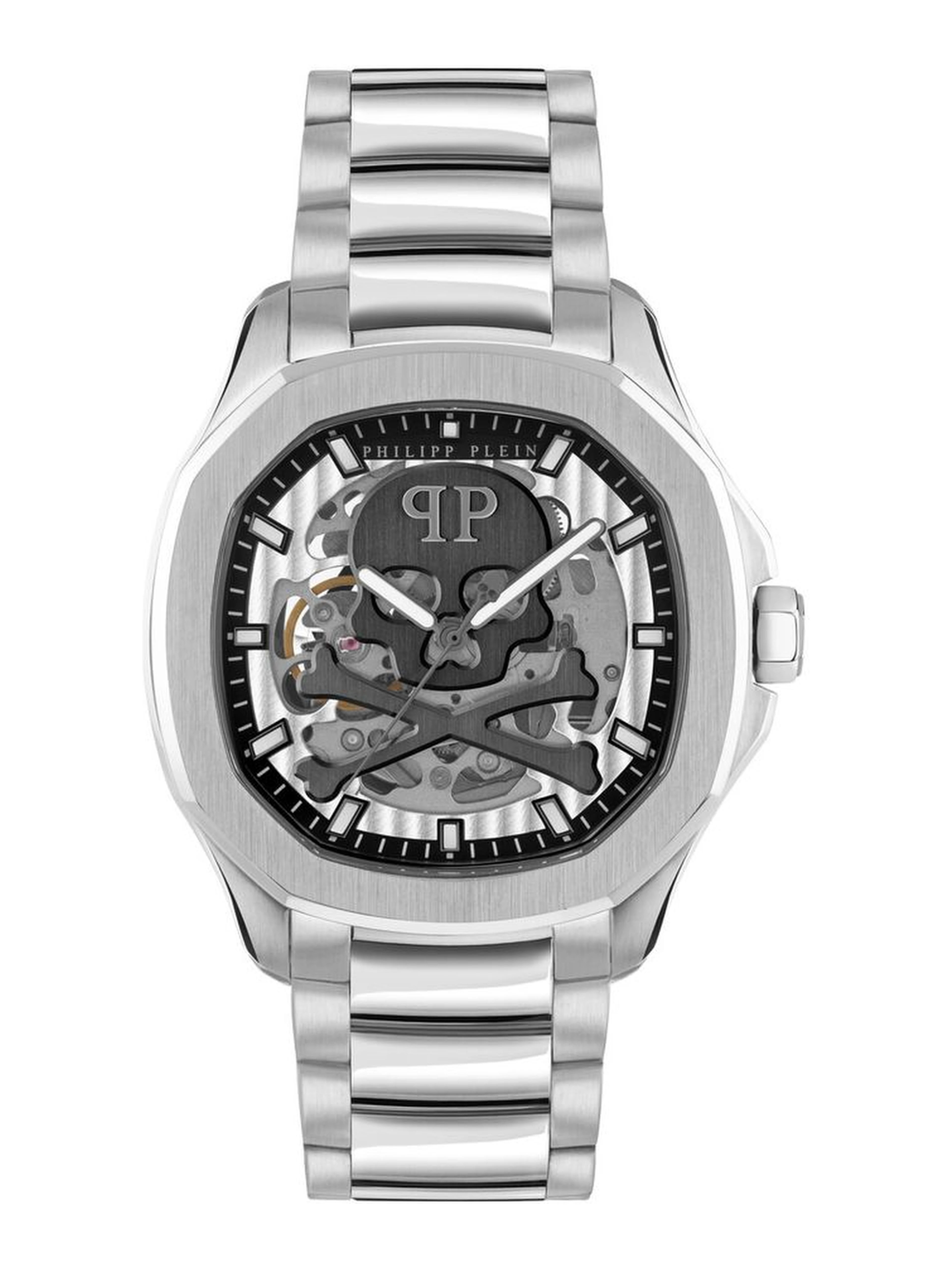 Gray Stainless Steel Dress Watch