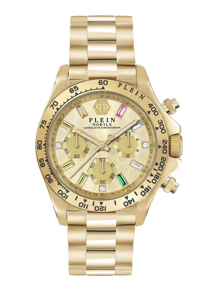 Gold Stainless Steel Dress Watch